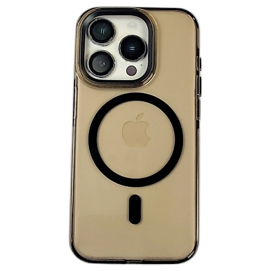 APPLE 15 PRO MAGSAFE METAL TUŞ ŞEFFAF ŞIK TASARIM KILIF