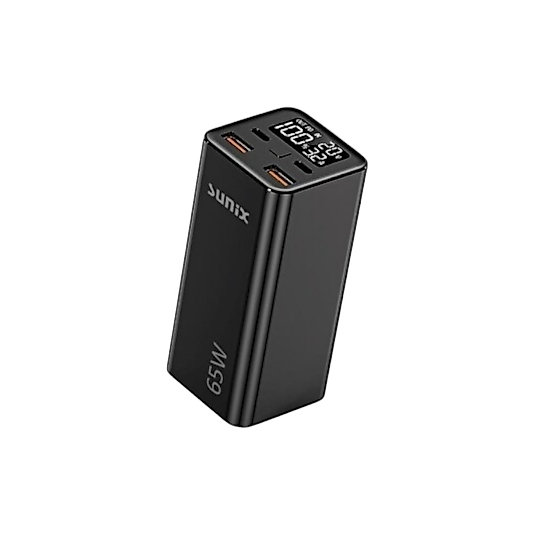 SUNİX PB 15  24000MAH  65 W DİJİTAL GÖSTERGE EL FENERİ LİTYUM PİL ÖZELLİĞİ  POWERBANK