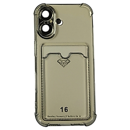 APPLE 16 TRANSPARAN CUZDANLI KILIF