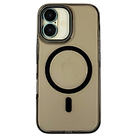 APPLE 16 MAGSAFE METAL TUŞ ŞEFFAF ŞIK TASARIM KILIF