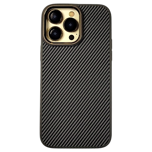 APPLE 14 PRO MAX METAL TUŞLU KARBON ŞIK A KALİTE KILIF