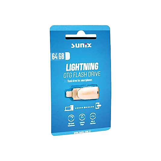 SUNİX  64 GB METAL OTG LIGHTNING DRİVER FLAŞ BELLEK