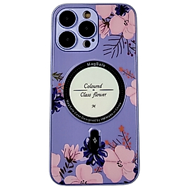 APPLE 14 PRO MAX MAGSAFE ÇİCEK DESEN ZARİF KILIF