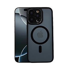 APPLE 15 PRO MAX MAGSAFE LENS KORUMALI METAL TUŞLU KAVÇUK ÇERCEVE KILIF