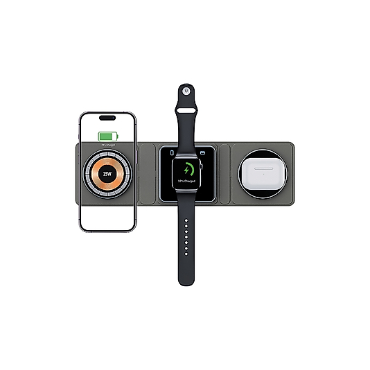 SUNIX MG-70 3İN 1WİRELESS ŞARJ STAND 15W HIZLI ŞARJ