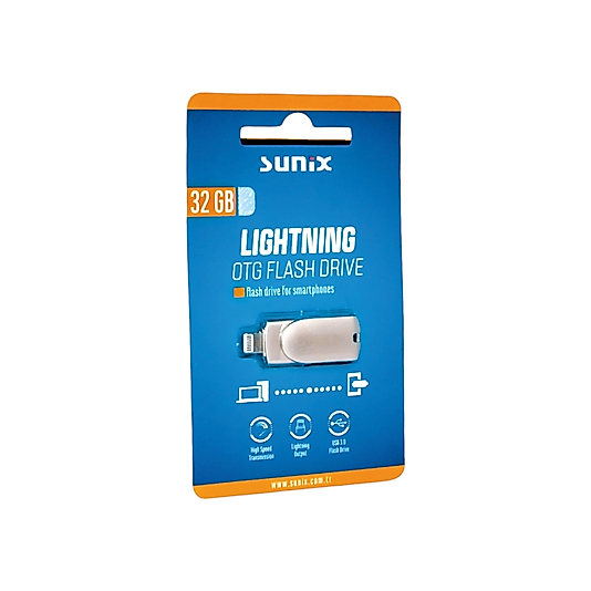 SUNİX  32 GB METAL OTG LIGHTNING DRİVER FLAŞ BELLEK