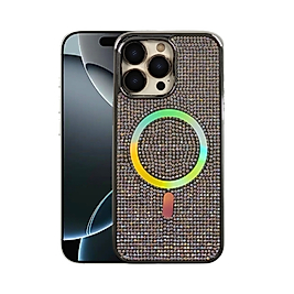 APPLE 15 PRO MAX TAŞLI MAGSAFE ÖZELLİK KILIF