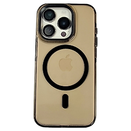 APPLE 15 PRO MAGSAFE METAL TUŞ ŞEFFAF ŞIK TASARIM KILIF