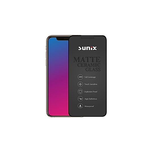 İPHONE  15 PRO MAX SUNIX MATTE CERAMIC GLASS NANO 2 ADET