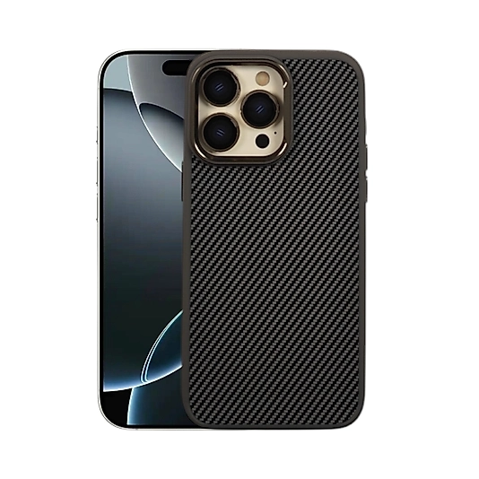 APPLE 15 PRO MAX METAL TUŞLU KARBON ŞIK A KALİTE KILIF